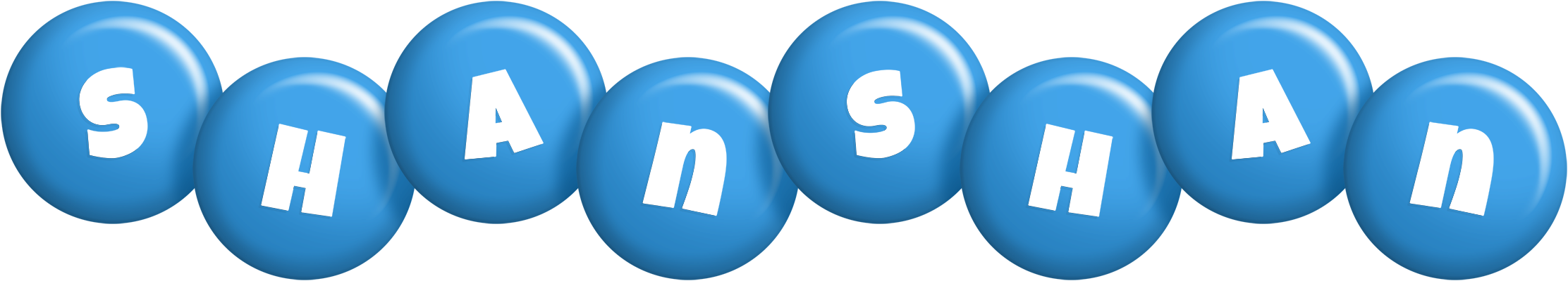 Shanshan candy-blue logo