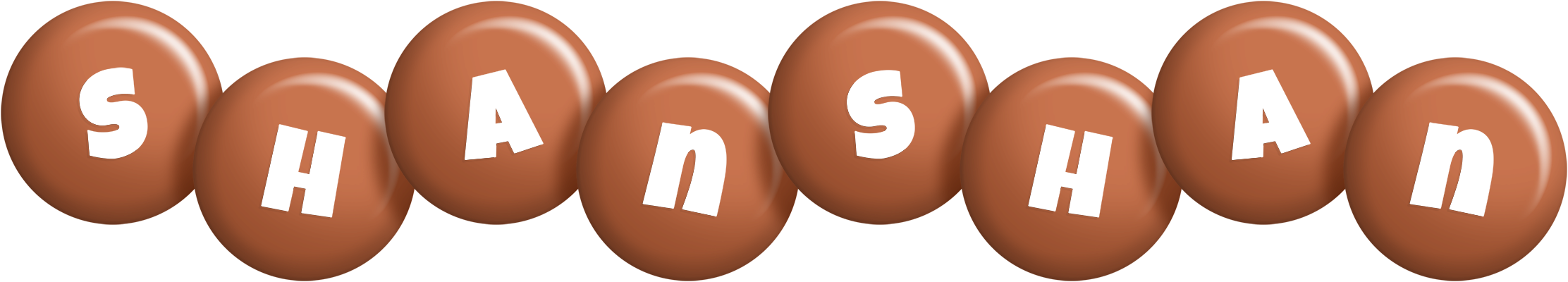 Shanshan candy-brown logo