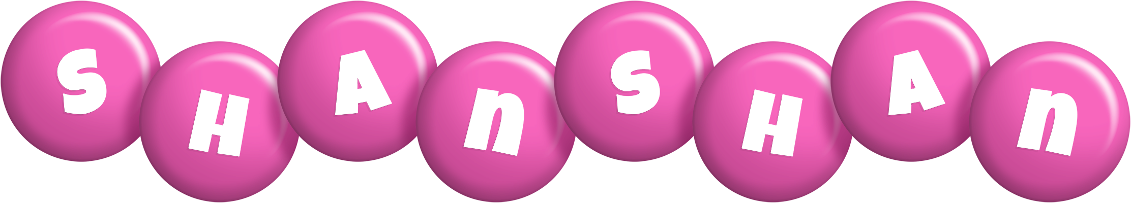 Shanshan candy-pink logo