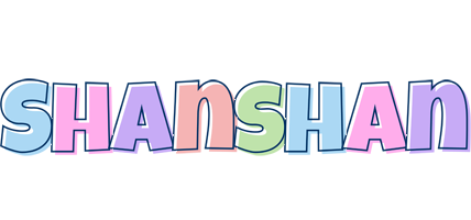 Shanshan pastel logo