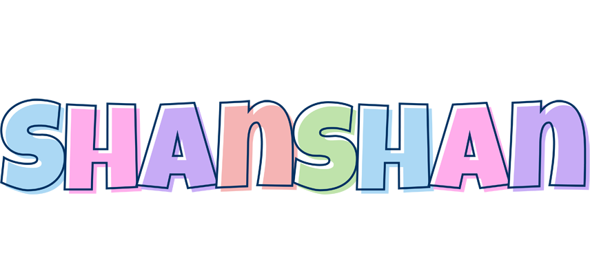 Shanshan pastel logo