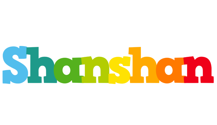 Shanshan rainbows logo
