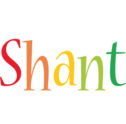 Shant birthday logo