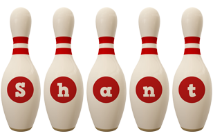 Shant bowling-pin logo