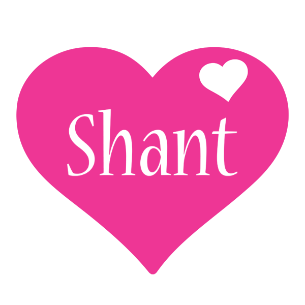 Shant love-heart logo