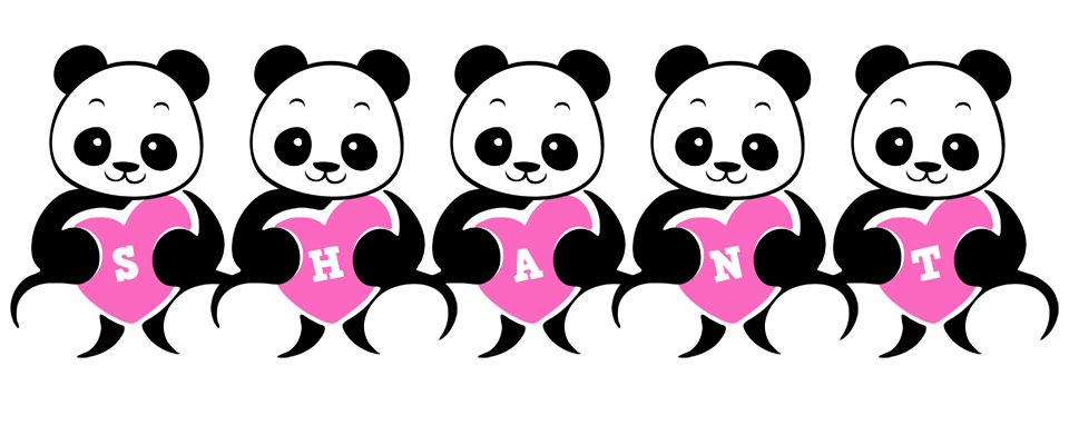 Shant love-panda logo