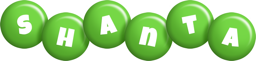 Shanta candy-green logo