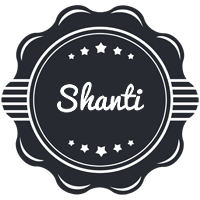Shanti badge logo
