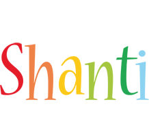 Shanti birthday logo