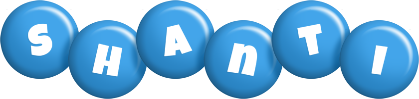 Shanti candy-blue logo