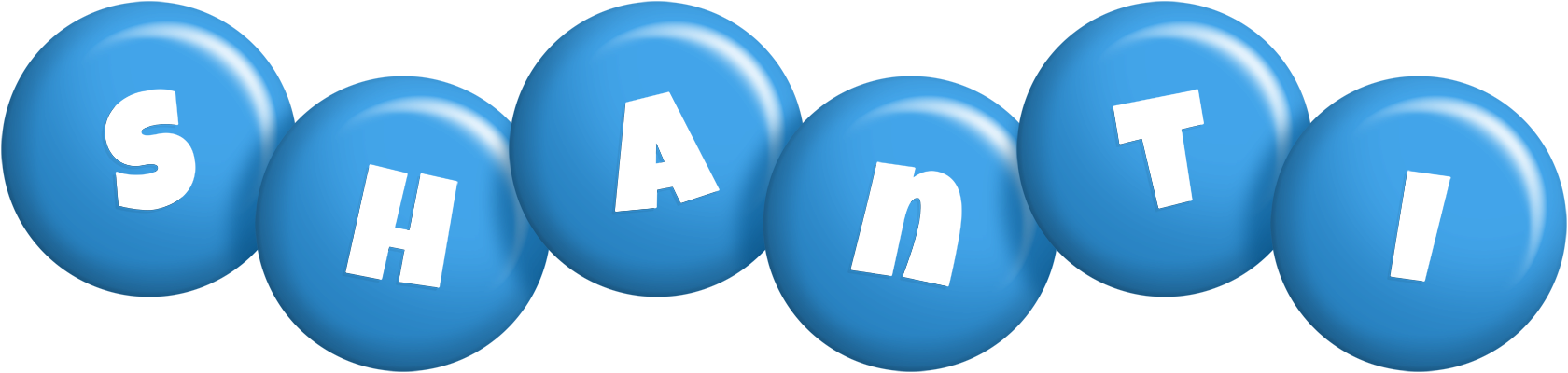 Shanti candy-blue logo
