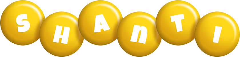 Shanti candy-yellow logo