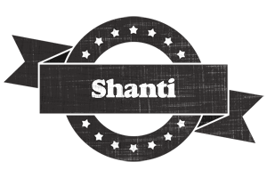 Shanti grunge logo