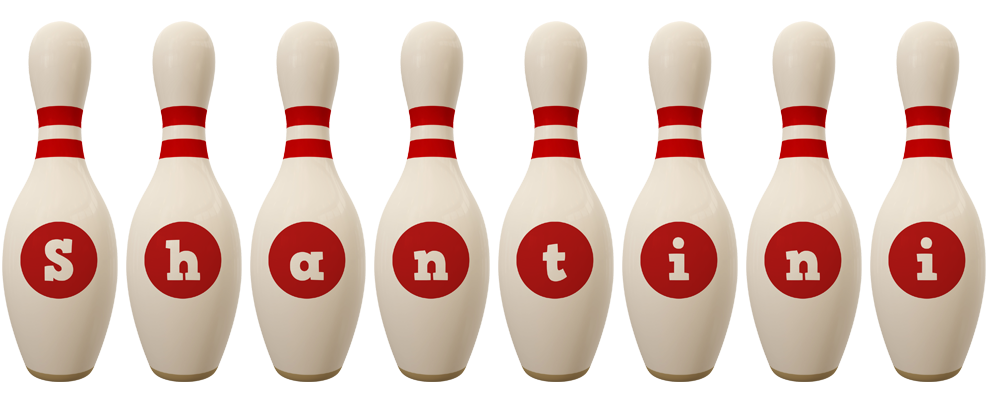 Shantini bowling-pin logo