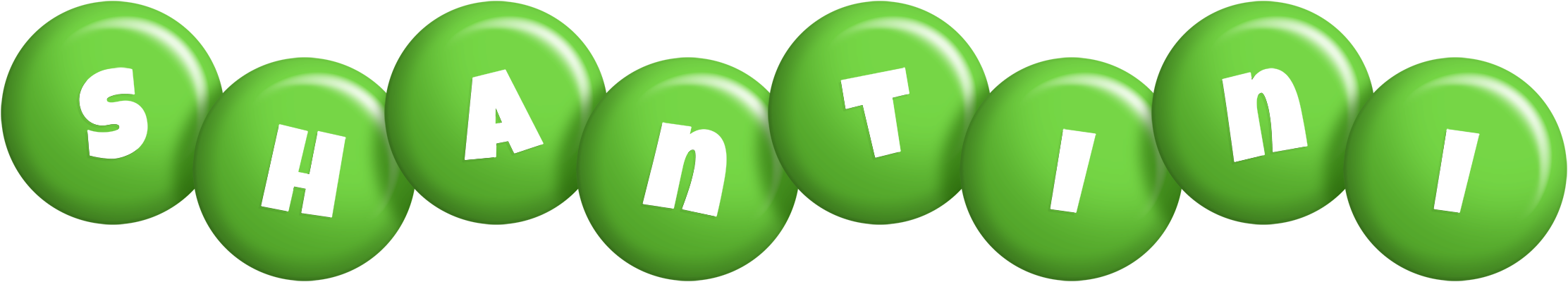 Shantini candy-green logo