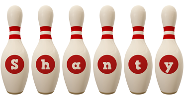 Shanty bowling-pin logo