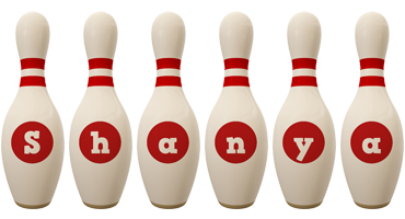 Shanya bowling-pin logo
