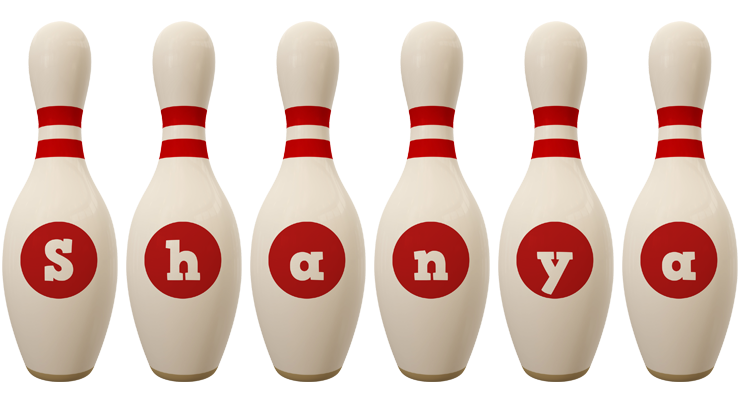 Shanya bowling-pin logo
