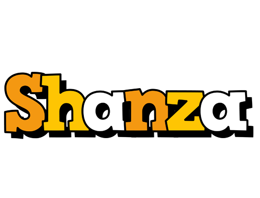 Shanza cartoon logo