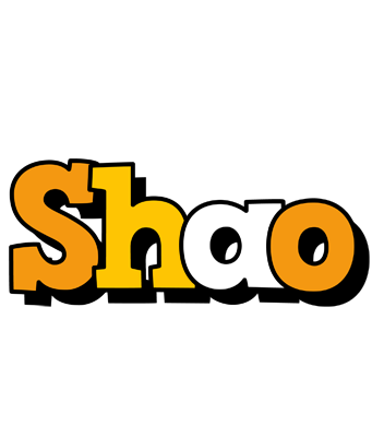 Shao cartoon logo