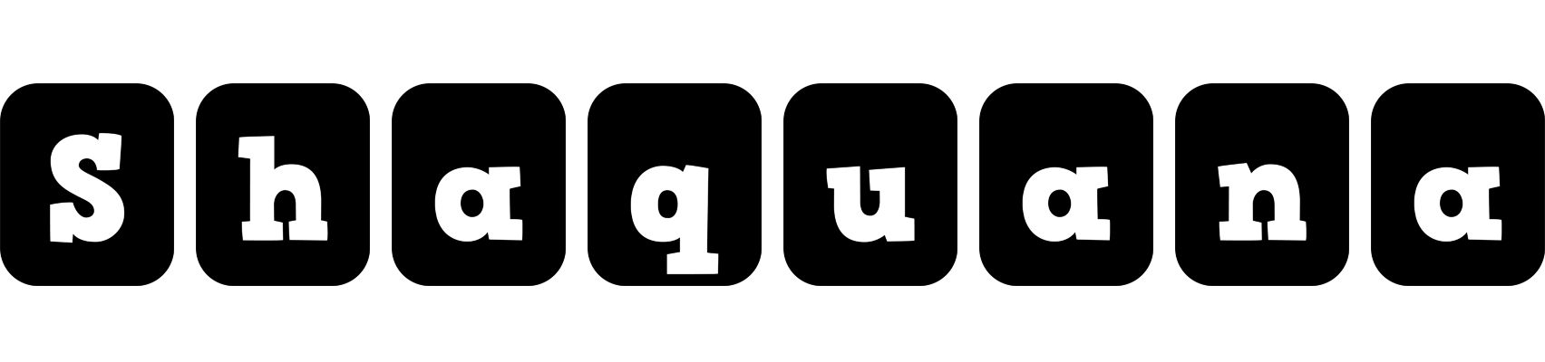 Shaquana box logo