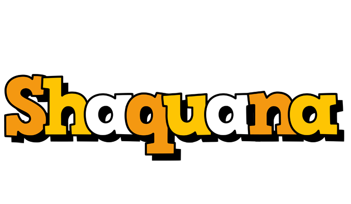 Shaquana cartoon logo