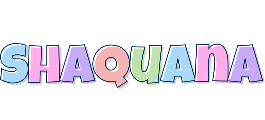Shaquana pastel logo