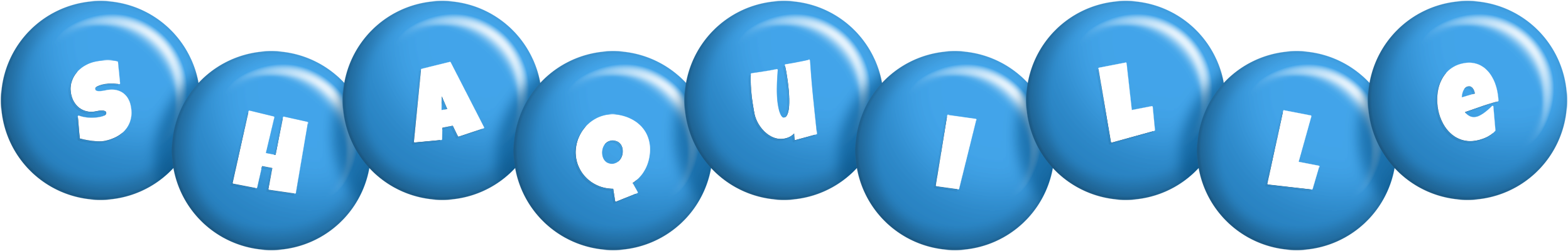Shaquille candy-blue logo