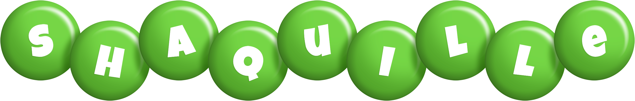 Shaquille candy-green logo