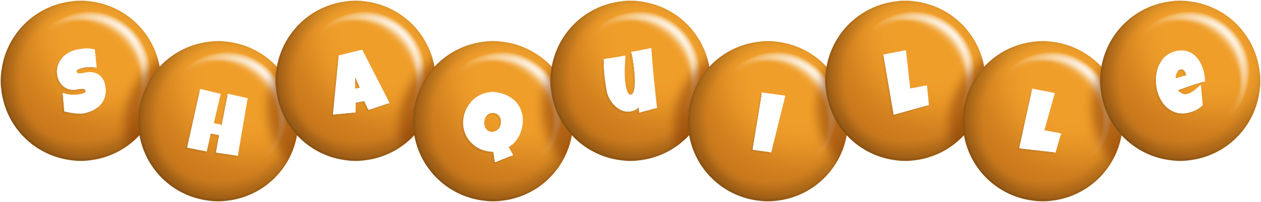 Shaquille candy-orange logo