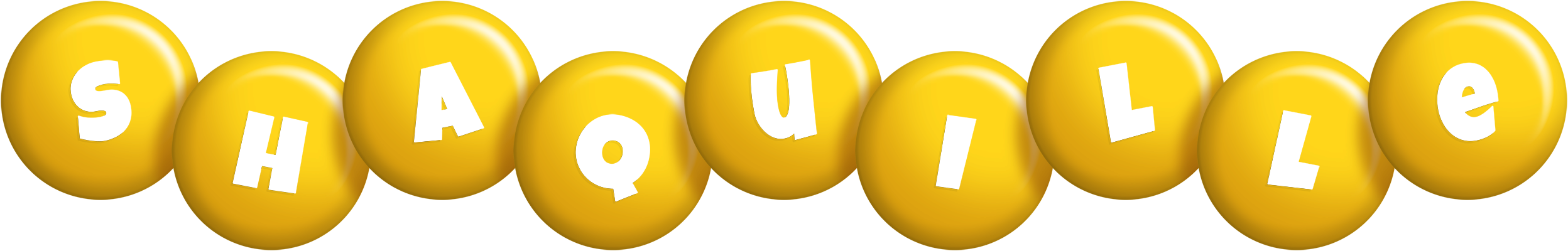 Shaquille candy-yellow logo