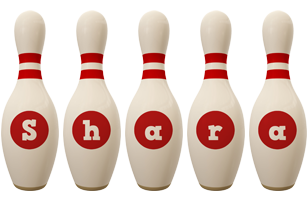 Shara bowling-pin logo
