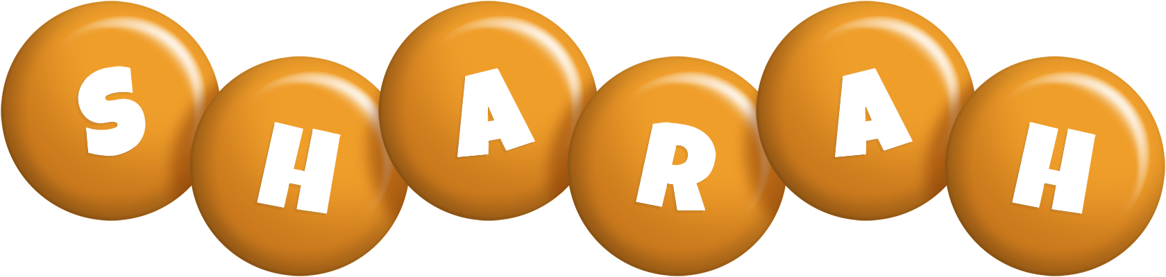 Sharah candy-orange logo