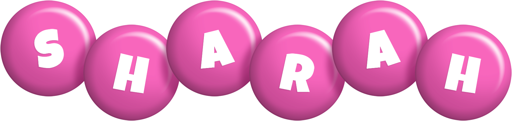 Sharah candy-pink logo