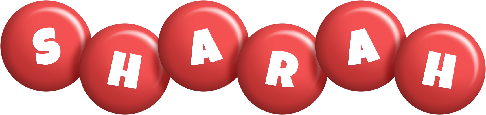 Sharah candy-red logo
