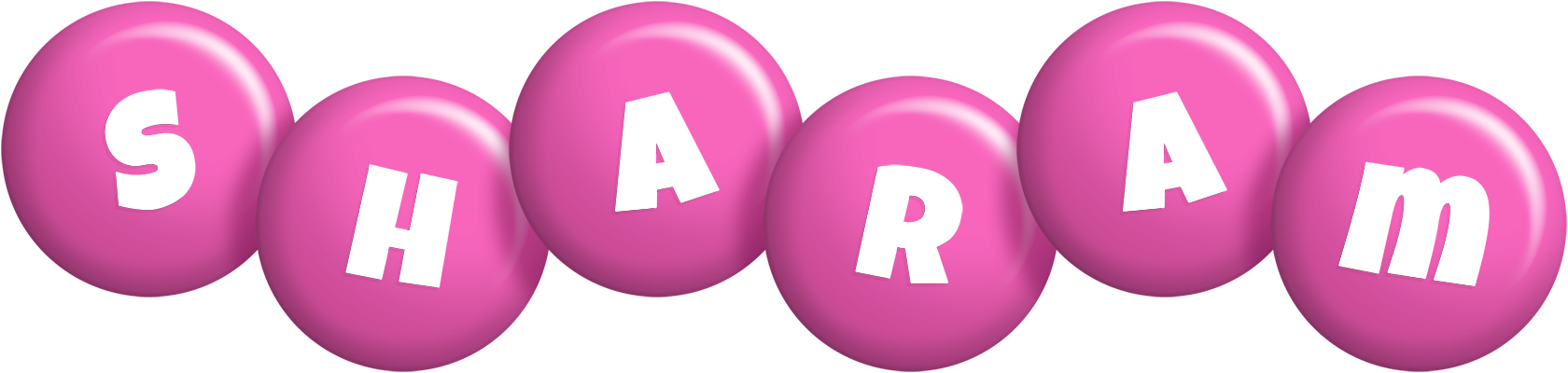 Sharam candy-pink logo