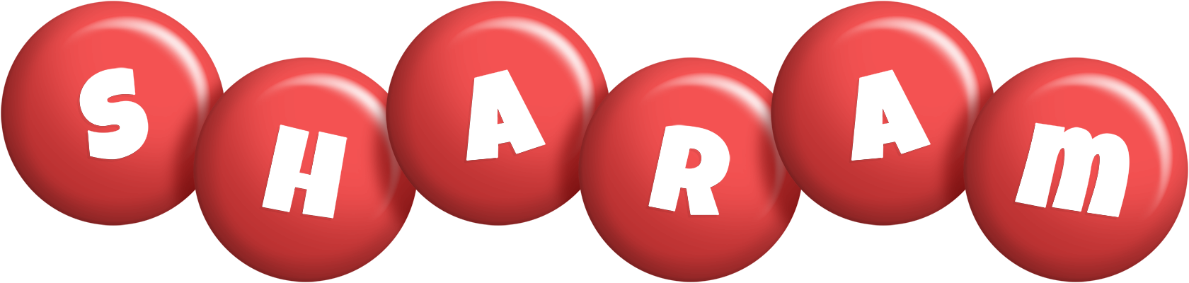 Sharam candy-red logo