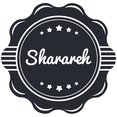 Sharareh badge logo
