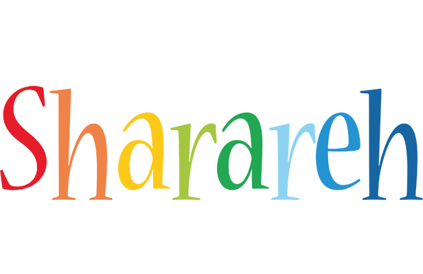 Sharareh birthday logo