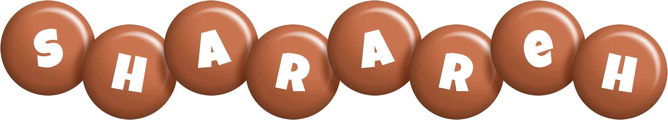 Sharareh candy-brown logo