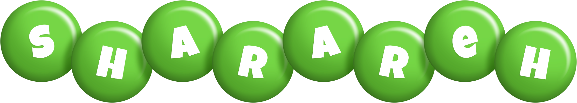 Sharareh candy-green logo
