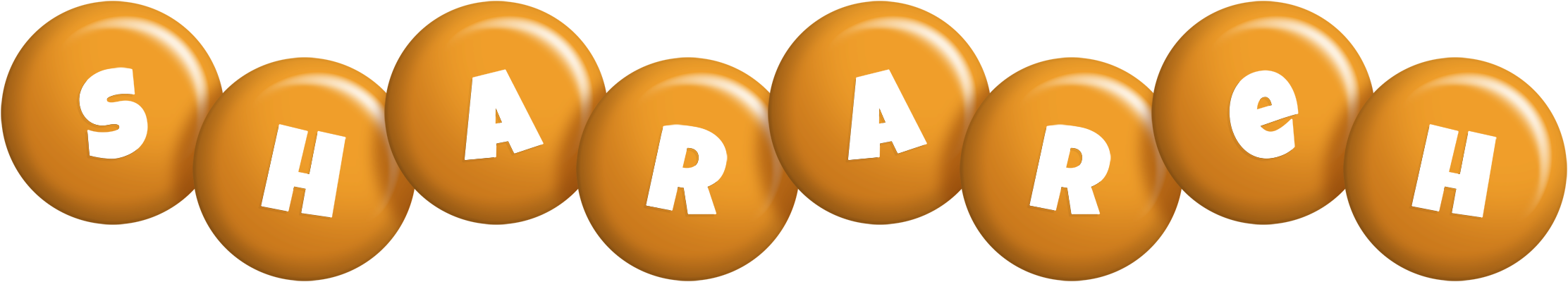 Sharareh candy-orange logo