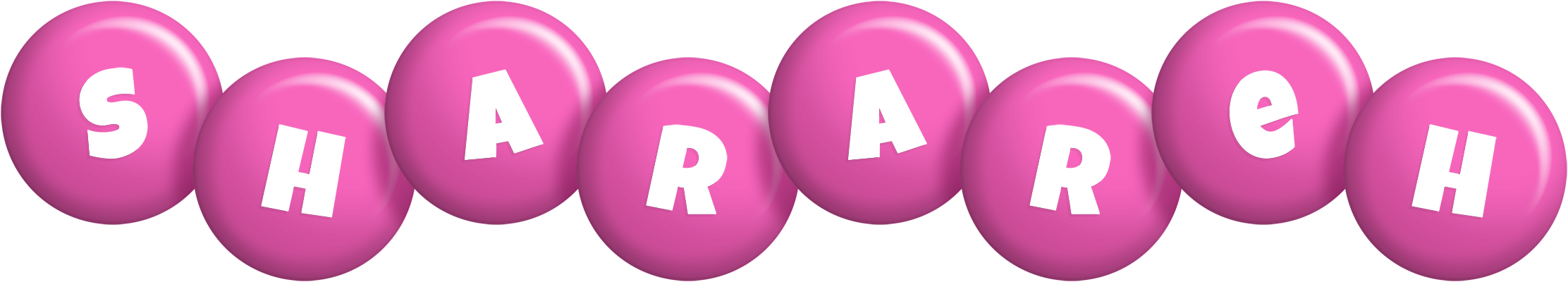 Sharareh candy-pink logo