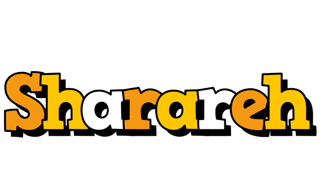 Sharareh cartoon logo