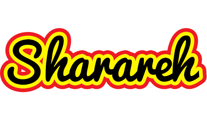 Sharareh flaming logo