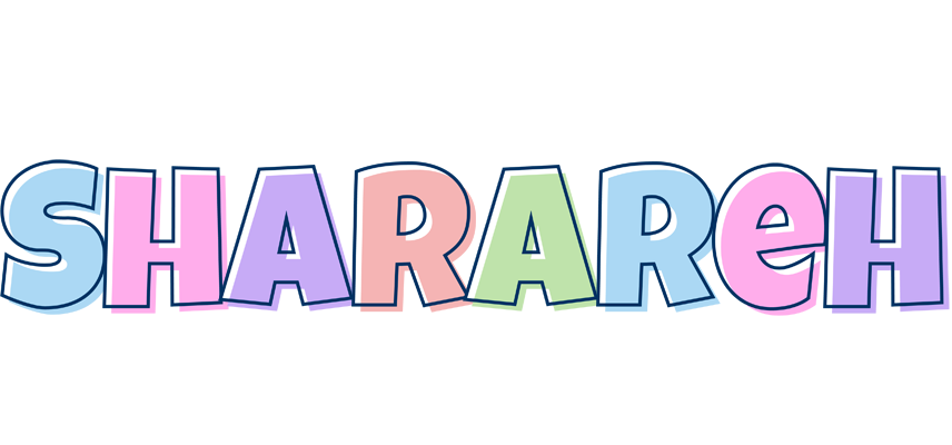 Sharareh pastel logo