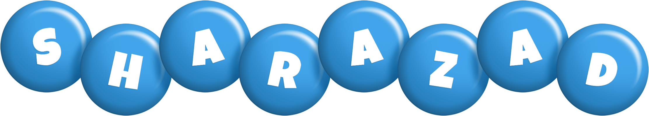 Sharazad candy-blue logo