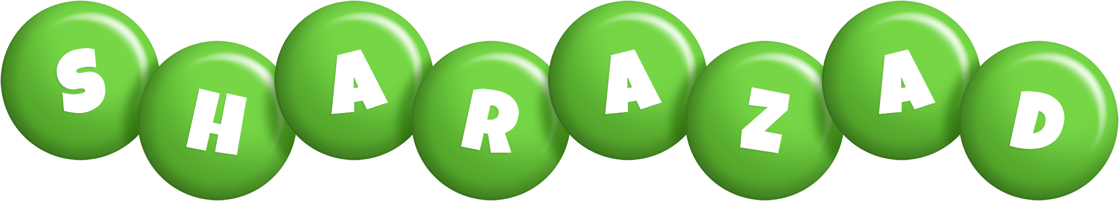 Sharazad candy-green logo