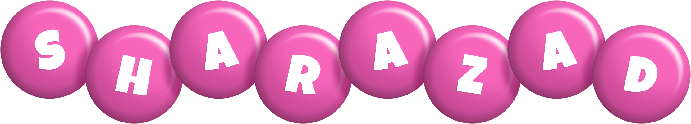 Sharazad candy-pink logo