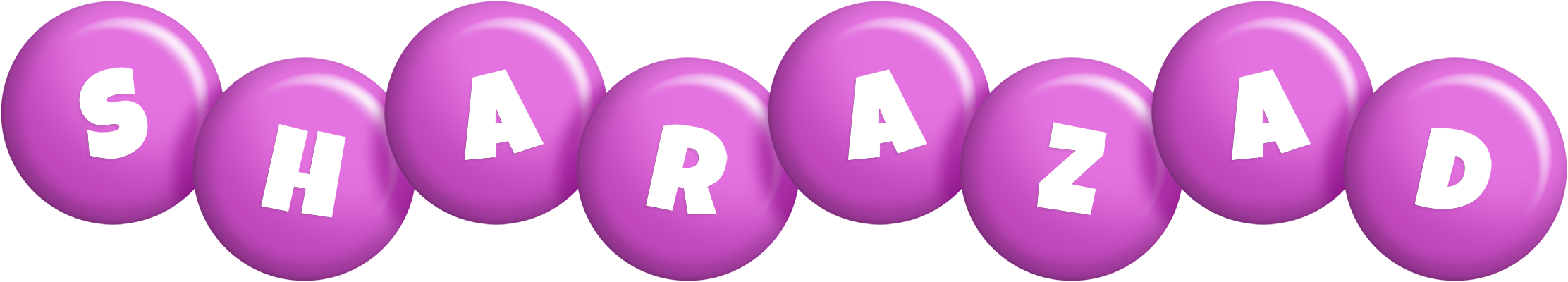 Sharazad candy-purple logo